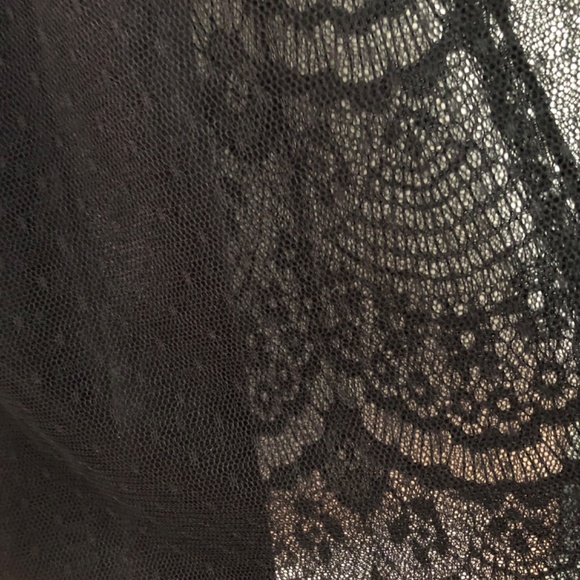 Black Lace Zip Up Mini Dress sz S - Picture 9 of 10